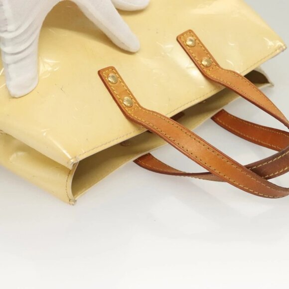 LOUIS VUITTON Monogram Vernis Reade PM Hand Bag Perle LV Auth - Picture 7 of 16